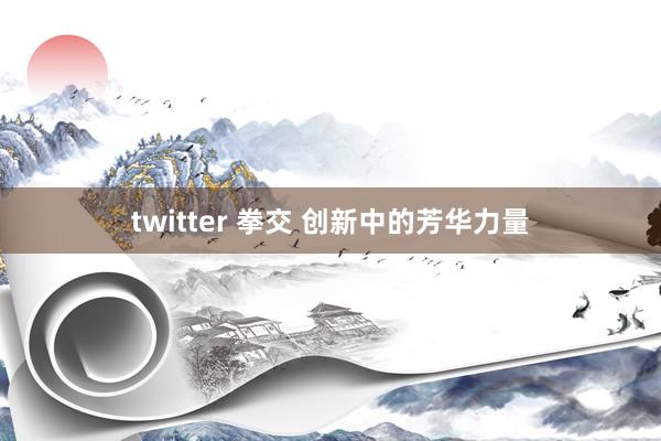 twitter 拳交 创新中的芳华力量
