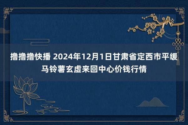 撸撸撸快播 2024年12月1日甘肃省定西市平缓马铃薯玄虚来回中心价钱行情