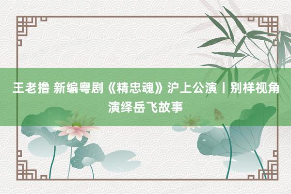 王老撸 新编粤剧《精忠魂》沪上公演丨别样视角演绎岳飞故事