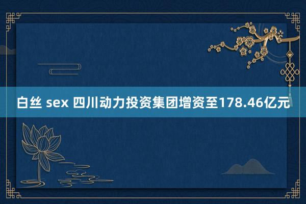 白丝 sex 四川动力投资集团增资至178.46亿元
