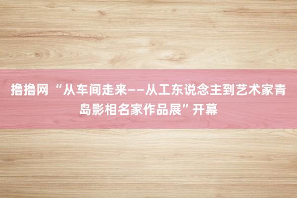 撸撸网 “从车间走来——从工东说念主到艺术家青岛影相名家作品展”开幕
