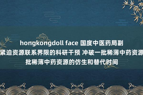 hongkongdoll face 国度中医药局副局长陆建伟：加大紧迫资源联系界限的科研干预 冲破一批稀薄中药资源的仿生和替代时间