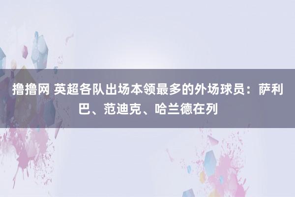 撸撸网 英超各队出场本领最多的外场球员：萨利巴、范迪克、哈兰德在列