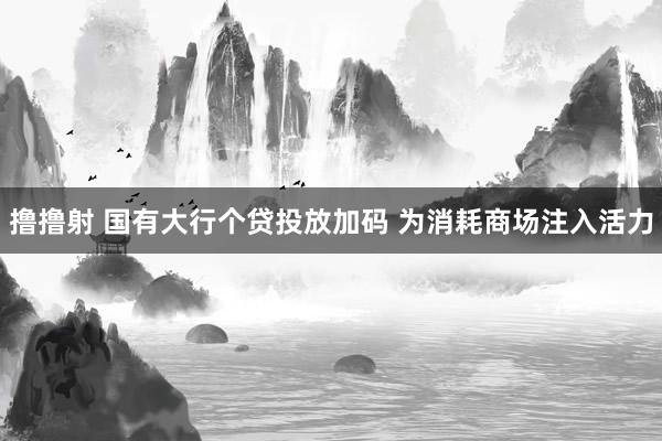 撸撸射 国有大行个贷投放加码 为消耗商场注入活力