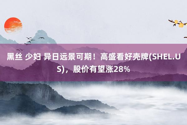 黑丝 少妇 异日远景可期！高盛看好壳牌(SHEL.US)，股价有望涨28%