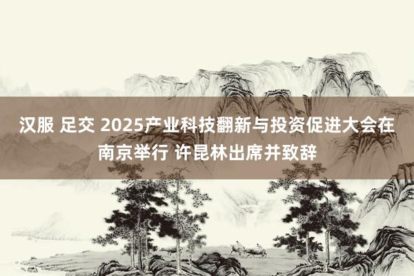 汉服 足交 2025产业科技翻新与投资促进大会在南京举行 许昆林出席并致辞