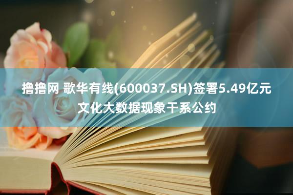 撸撸网 歌华有线(600037.SH)签署5.49亿元文化大数据现象干系公约