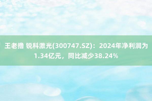 王老撸 锐科激光(300747.SZ)：2024年净利润为1.34亿元，同比减少38.24%
