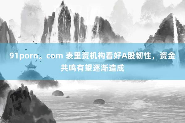 91porn。com 表里资机构看好A股韧性，资金共鸣有望逐渐造成