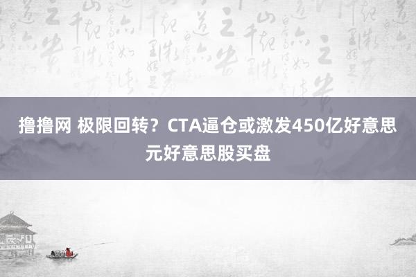 撸撸网 极限回转？CTA逼仓或激发450亿好意思元好意思股买盘