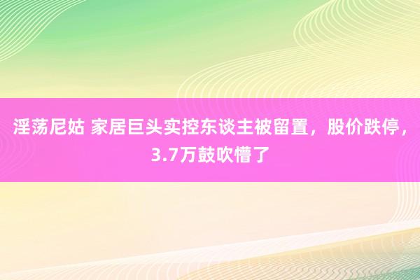 淫荡尼姑 家居巨头实控东谈主被留置，股价跌停，3.7万鼓吹懵了